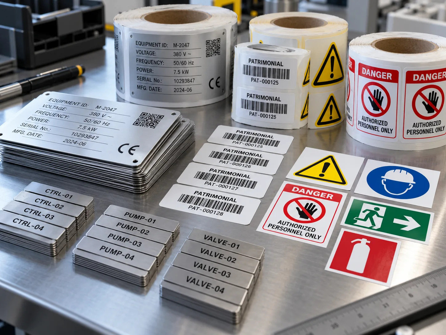 Imagem provisória de etiquetas e adesivos industriais